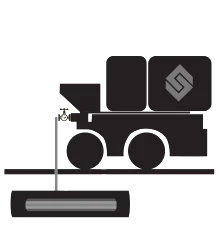 Stylized locomotive vector illustration