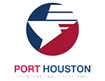 Port Houston logo with star and directional arrow.