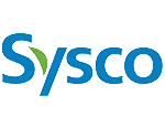 Sysco Corporation logo with blue and green text.