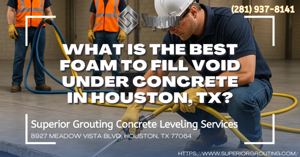 What Is The Best Foam To Fill Void Under Concrete in Houston, TX?