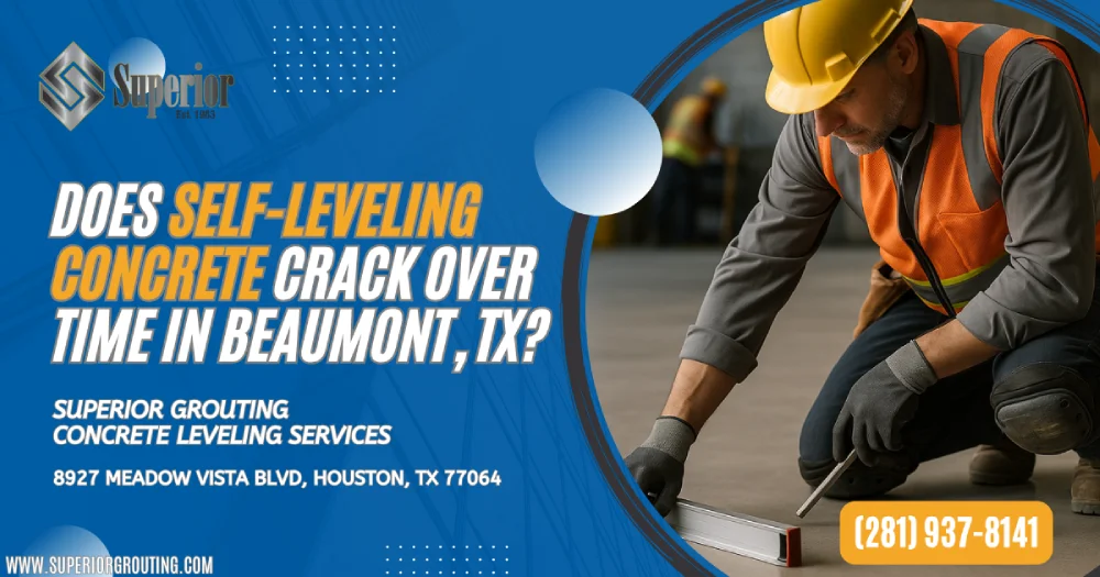 Does Self-Leveling Concrete Crack Over Time in Beaumont, TX?