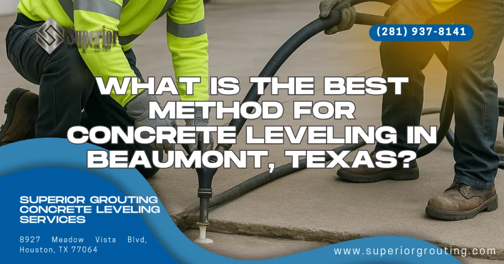 What Is the Best Method for Concrete Leveling in Beaumont, Texas?