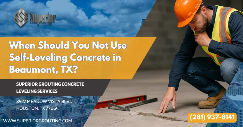 When Should You Not Use Self-Leveling Concrete in Beaumont, TX IMG
