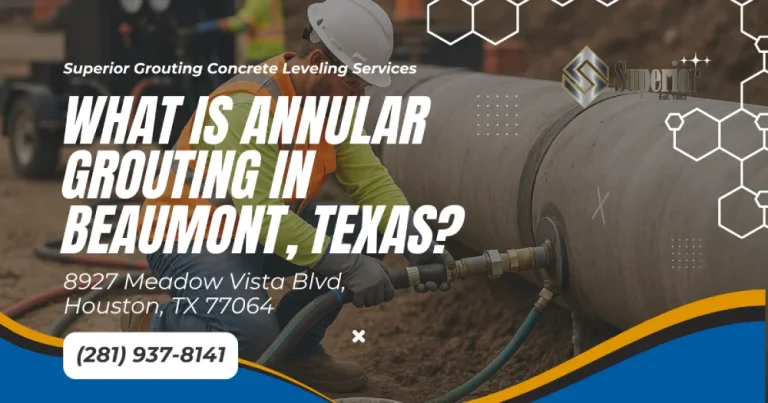 Annular grouting service in Beaumont, Texas advertisement.