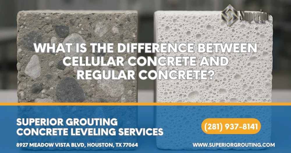 What Is the Difference Between Cellular Concrete and Regular Concrete in Beaumont, TX?