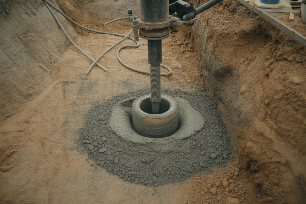 Annular Grouting for Soil Stabilization in Weak Ground