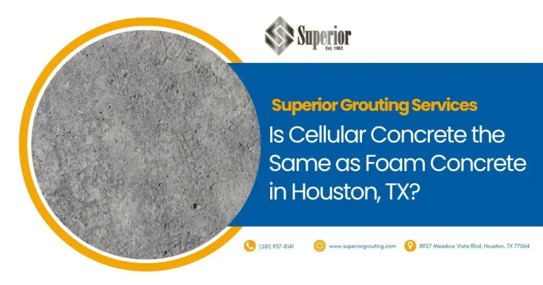 Superior Grouting concrete services graphic Houston TX