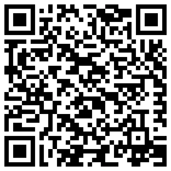 Black and white QR code square