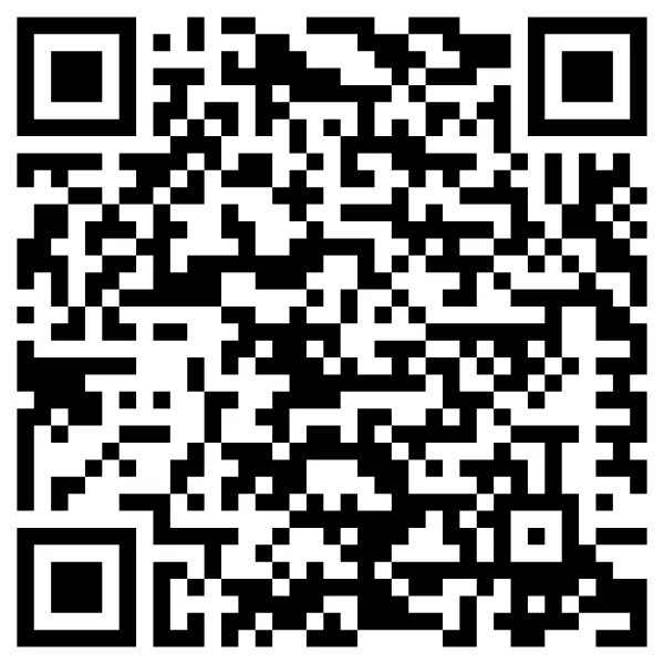 Black and white QR code square