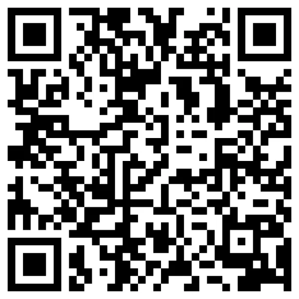 Black and white QR code square