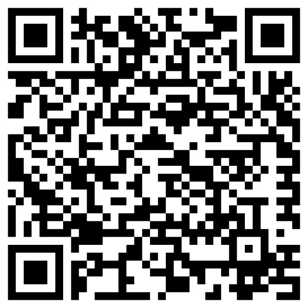 Black-and-white QR code on white background