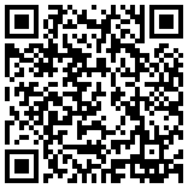 Black-and-white QR code on white background