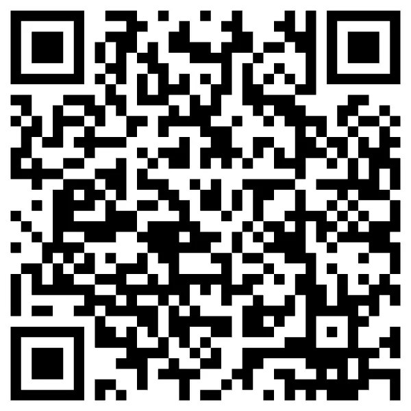 Black and white QR code on white background