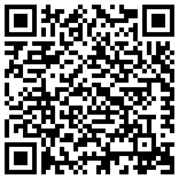 Black-and-white QR code on a white background