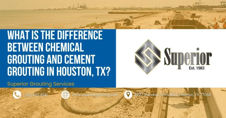 Superior Grouting Services chemical versus cement grouting graphic