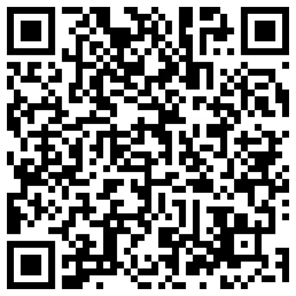 Black-and-white QR code on white background
